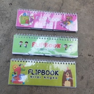 Flip Book CVC Getting to Know Numbers and Body Parts Educational Toys Reading Seserhana