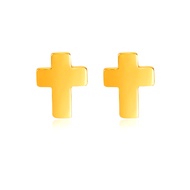 SK Jewellery SK 916 Cross Gold Earrings