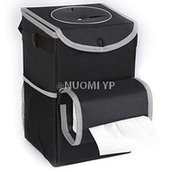 Others - 帶蓋汽車垃圾桶，帶儲物口袋的汽車垃圾桶，可折疊汽車垃圾桶，適合汽車、辦公室使用