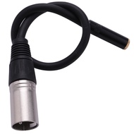 0.3M Wire 3 Pin Xlr Male to 3.5Mm Female Connector Microphone Adapter
