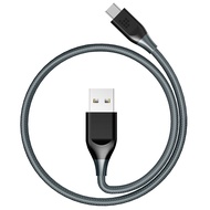 ATC Braided Nylon USB-C to USB-A Cable USB A/F 2.0 TO Type-C/M 2.0 Cable 1M GREY