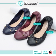 Dreamtale Women Shoes Suzy Bow Tie Ballet Flats Foldable Flats Shoes Soft Casual Flats WSO016