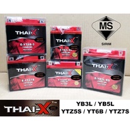 BATTERY THAI-X BATERI THAIX YB3L YTZ5S YB5L YT6B YTZ7S - YAMAHA HONDA MODENAS SUZUKI DEMAK KAWASAKI 