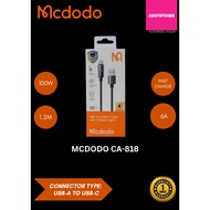 Mcdodo CA-818 USB-A to USB-C Cable with 7 Colourful Lights