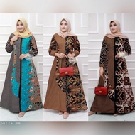 Gamis Batik Modern Murah Katun Halus Kombinasi Truntum Ori GAMIS