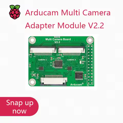 Arducam Multi Camera Adapter Module V2.2 for Raspberry Pi 4 B, 3B+, Pi 3, Pi 2, Model A/B/B+, Work w