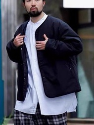 Clearance 日本優惠預訂 可雙面穿 2色選 光電子nanamica reversible down cardigan 户外機能防水面料羽絨外套