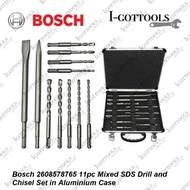 Bosch 11 Piece SDS-Plus Masonry Drill Bits &amp; Chisel Set Plus Case.