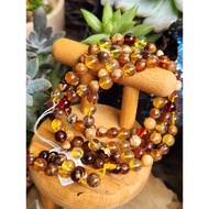 My0627A Myanmar Violet Red Brown Root Amber Golden Tea Melting Hole Honey, Amber, Miduobaoka About 7