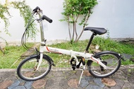 จักรยานพับได้ญี่ปุ่น - ล้อ 20 นิ้ว - เกียร์ 7 สปีด - อลูมิเนียม - Dahon Vybe D7 - สีขาว [จักรยานมือส