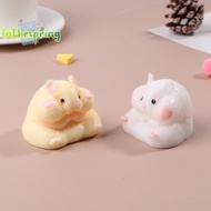 [lnthespringS] Super Soft Cute Q-Bullet Simulated Hamster Fidget Toy Mini Squishy Toys Kawaii Stress Relief Squeeze Toy TPR Deion Toy new