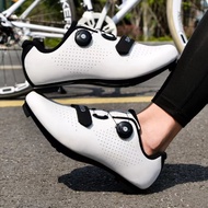 Men's and women's breathable road bike shoes cycling shoes spin cycling shoes rubber bicycle shoes size 36-47 3HRD