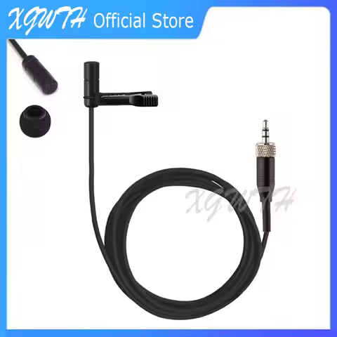 Black ME2 Lapel Lavalier Microphone Condenser Omnidirectional Mic for Sennheiser G2 G4 MKE2 Clip-On 