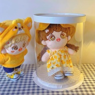 Cotton Doll Storage Display Box 20cm Toy Storage Box Transparent Doll Plush Toys Plastic Storage Bas