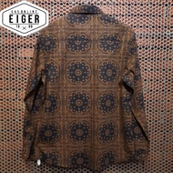 New Kemeja Pria Eiger Motif Batik Blumen Paisley Shirt Art.6799 Original