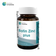 ไบโอติน ซิงค์ x 1 ขวด Biotin Zinc โกลบอลวิตามิน Global Vitamins ซิงค์zinc