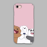Cute pink we bare bear Hard Phone Case For Vivo V7 plus V9 Y53 V11 V11i Y69 V5s lite Y71 Y91 V15 pr