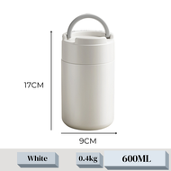EZALO Macaroon SUS316 Food Jar Thermal Cook Vacuum Travel Flask (600ml)