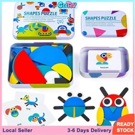 Geetoy Kit 36/9pcs Wooden Puzzles Toys Fun Game Montessori Educational Toys for Kids