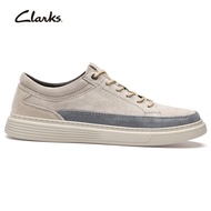 Clarks รองเท้าผ้าใบหนังนิ่มผู้ชาย - Langton Race