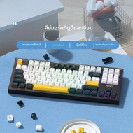 AOC GK168 87 คีย์คีย์บอร์ดสําหรับเล่นเกมแบบมีสายMulticolor Quiet Mechanical FeelสําหรับEsports Offic