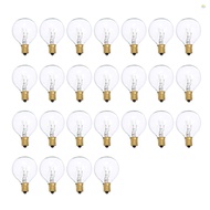 G40 Light Bulbs Replacement G40 Tungsten Bulb Lamp 7W 220-240V Clear Globe Bulb E12 Base Light Bulbs