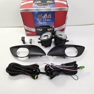 ไฟตัดหมอก ตัดหมอก spotlight สปอร์ตไลท์ โตโยต้า ยาริส  toyota yaris 2009-2011 ฝาครอบดำ