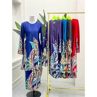 MISHAL Baju Kurung Batik Riau Melati 01 (S-5XL) Baju Kurung Moden Murah Valentino Terbaru 2023 Plus Size BF Friendly