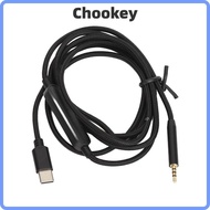 CHOOKMY 2.5mm to Type C Cable, 4.9ft / 1.5m Lossless Noiseless 2.5mm to USB C Sound Cord, With Mic B