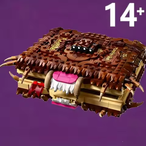 2025 NEW 519PCS Chomping Monster Book of Monsters Harry 76449 Building Block Model Creative Assembly