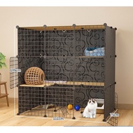 DIY Panel Pet Cage DIY Panel Grid Wire Netting Component Sangkar Kucing DIY Cat Cage for Pet Modular