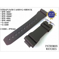 HITAM Casio DW-004C DW-9000C DW-9050C DW-9051 Black Rubber Watch Strap