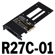 ADT-Link PCI-E 5.0 X4 To U.2(SFF-8639) E1.S/E3.S(SFF-TA-1002) Adapter Card PCI-E 5.0 X4 Gen5 Bandwid