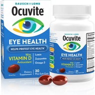 Ocuvite Eye Health, Lutein & Zeaxanthin Supplement, Eye Vitamin with Antioxidant Vitamin D, Vitamin 