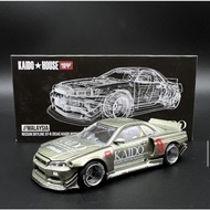 Mini Gt X Kaido House Nissan Skyline R34 Jade Green Mdx 2023 Exclusive