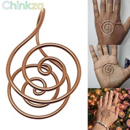 CHINKMY Copper Palm Ring, Adjustable Portable Spiral Palm Ring,  Jewelry Accessories Handmade Reiki 