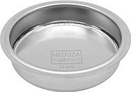 NEOUZA 51mm 304 Stainless Steel Filter Sieve Basket 1/2/4 Cup Backflush Blind Basket for Bottomless Portafilter,compatible with Delonghi,Breville Coffee Espresso Machine (Backflush)