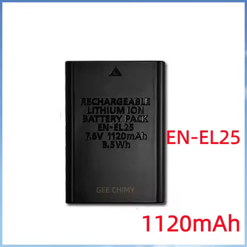 High quality 7.6V 1120mAh EN-EL25 EN EL25 Camera Battery or Charger For Nikon Z50 Z30 ZFC Camera Bat