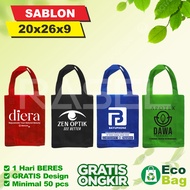 Custom screen-printed Goodie bag, 1-day spunbond bag, beres TLS 20x26x9