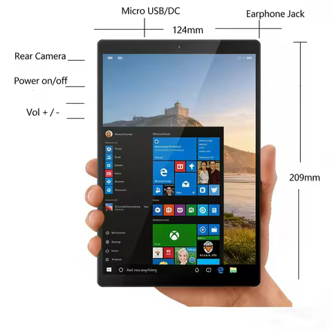 Wholesales 8 INCH Onda Mini Windows 10 Tablet PC WIFI Micro USB Quad Core Dual Camera 1280*800 IPS S