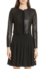 Crop Leather Jacket PU Vintage