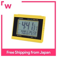 CASIO Alarm Clock Electric Wave Digital Double Alarm Temperature Humidity Calendar Display Yellow DQD-5000J-9JF