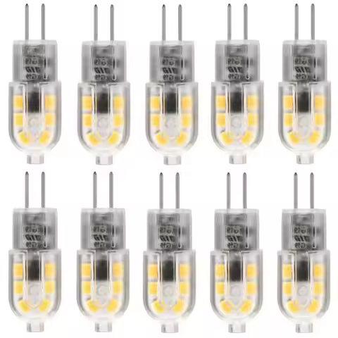 10 Pack G4 12V Led Light bulb LED Lamp 12LED Replace 30W T3 JC Halogen Bulbs Warm White 3000K Natura