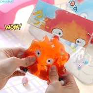CHARMAT Mini Anime Squeeze Bag, Cartoon Anime Fire Doll Squeeze Toys, Funny Keychain Kawaii Red Crea