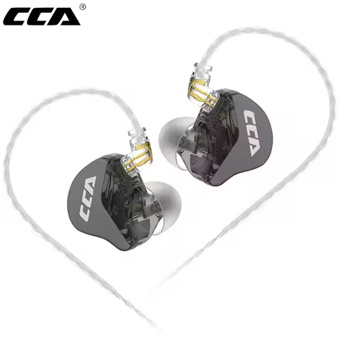 CCA CRA Wired Headset Hanging In Ear HiFi Earbuds Monitor Headphones Noice Cancelling Sport Gamer Ea