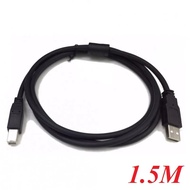 KM 1.5M Black Printer Cable USB A to B Cable - 96542