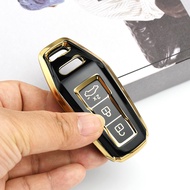 Soft TPU Car Remote Key Case Keychain For Audi Q6L E-tron A5L 2026 Audi A3 A5L Q6 A6L Q5 2025 Car Ac