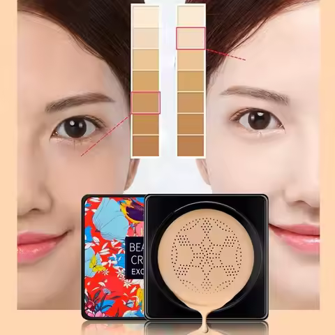 Mushroom Air Cushion plant Nourishing BB cream Concealer Moisturizing foundation fluid isolating pla