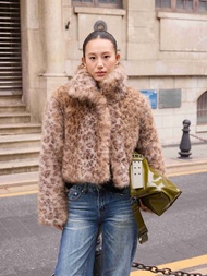 พร้อมส่ง SAC.BKK  แจ็คเก็ตลายเสือ บุใยกันหนาว ได้ถึงเลขตัวเดียว รุ่น Leopard Jacket