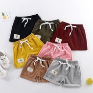 Kids Baby Boy Girl Short Pants Cotton Sport Solid Pants